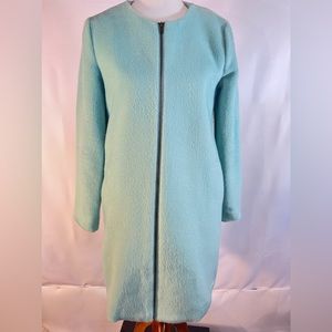 Anthropologie Tulle Robin’s Egg Blue Women’s Full Zip Coat Sz S